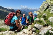 84 Al Passo di porcile con vista verso i sottostanti laghetti di porcile e la Valle Lunga (di  Tartano)